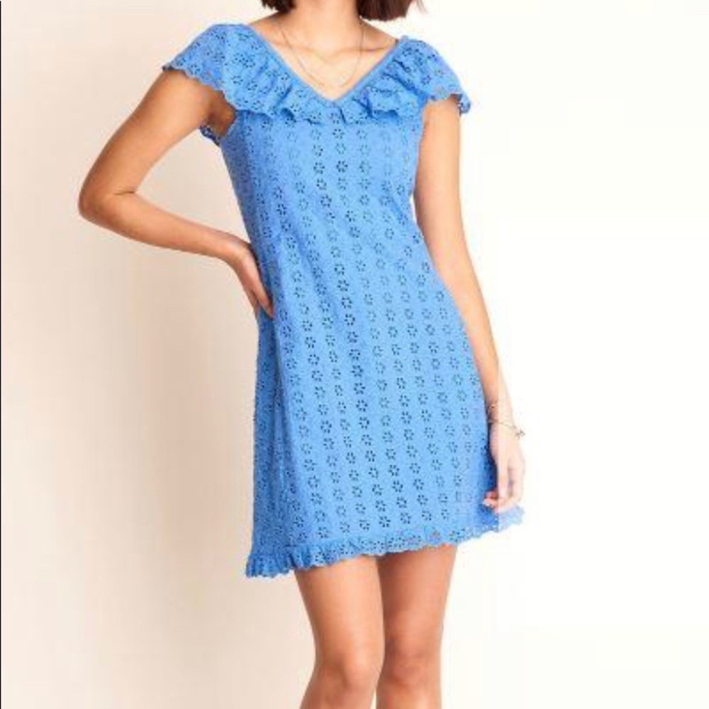 New Hatley blue eyelet dress